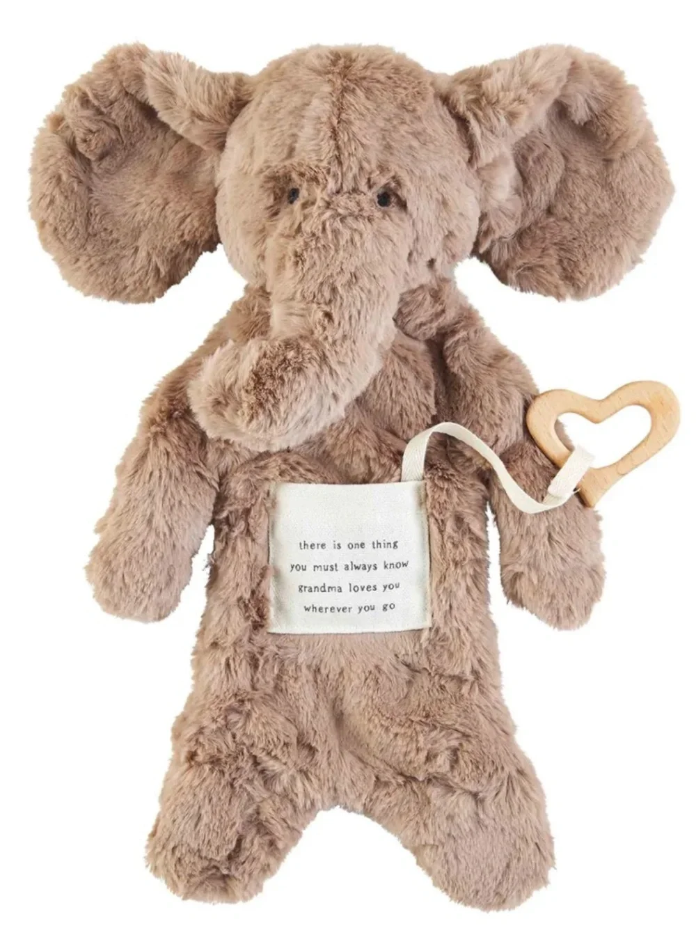 Mud Pie Grandma Cuddler Plush Elephant Teether New With Tags
